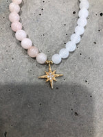 Pink and White Star Pearl Bracelet