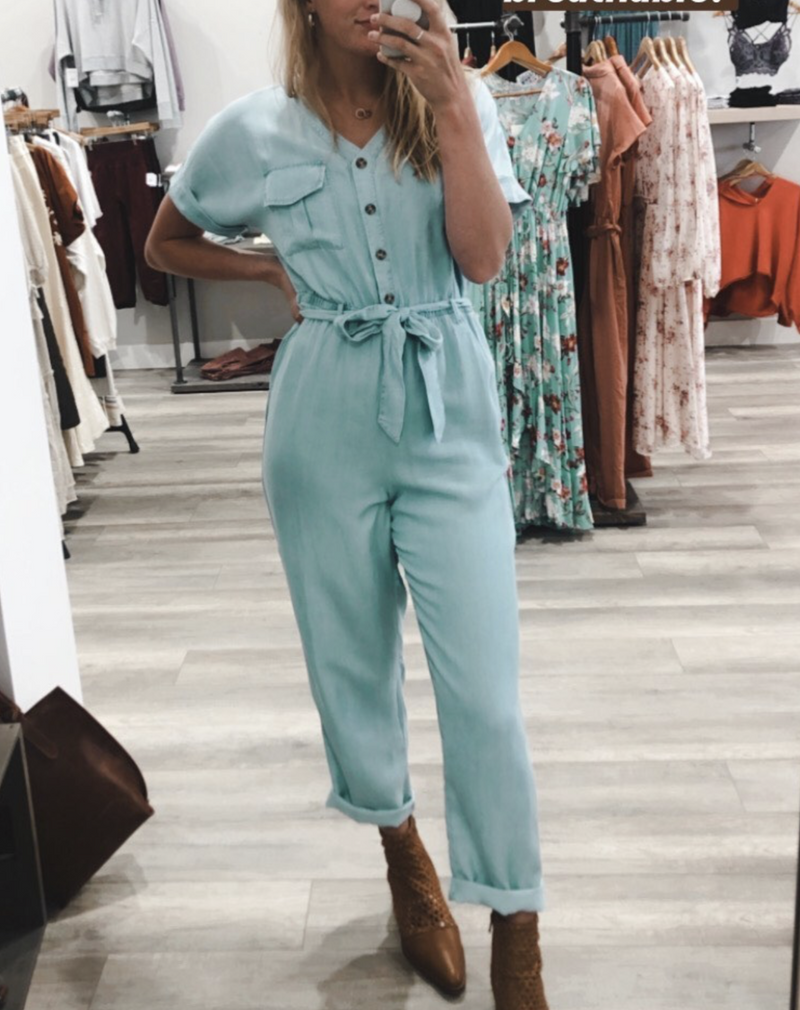 Everly Chambray Jumpsuit