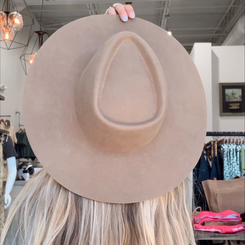 Dakota Brown Wide Brim Hat